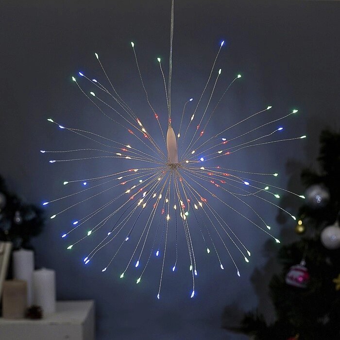 Фигура новогодняя "Салют", АА*4 (не в компл.), 120 LED, МУЛЬТИ от компании Интернет-гипермаркет «MOLL» - фото 1