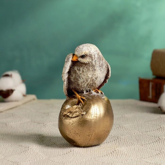 Фигура "Птичка на золотом яблоке" 8,5х12см от компании Интернет-гипермаркет «MOLL» - фото 1