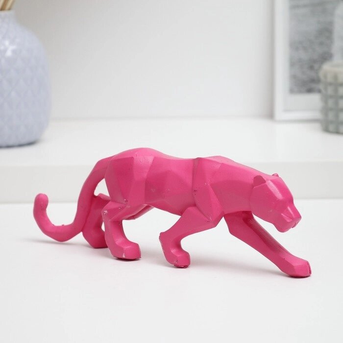 Фигура "Розовая пантера полигональная" 25х8,5х4,5см от компании Интернет-гипермаркет «MOLL» - фото 1