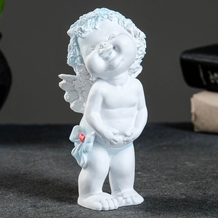 Фигура "Счастливый ангелочек" белый   7х8х17см от компании Интернет-гипермаркет «MOLL» - фото 1
