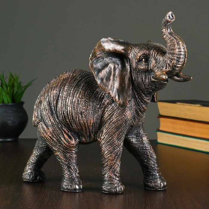 Фигура "Слон" бронза 29х30х15см от компании Интернет-гипермаркет «MOLL» - фото 1