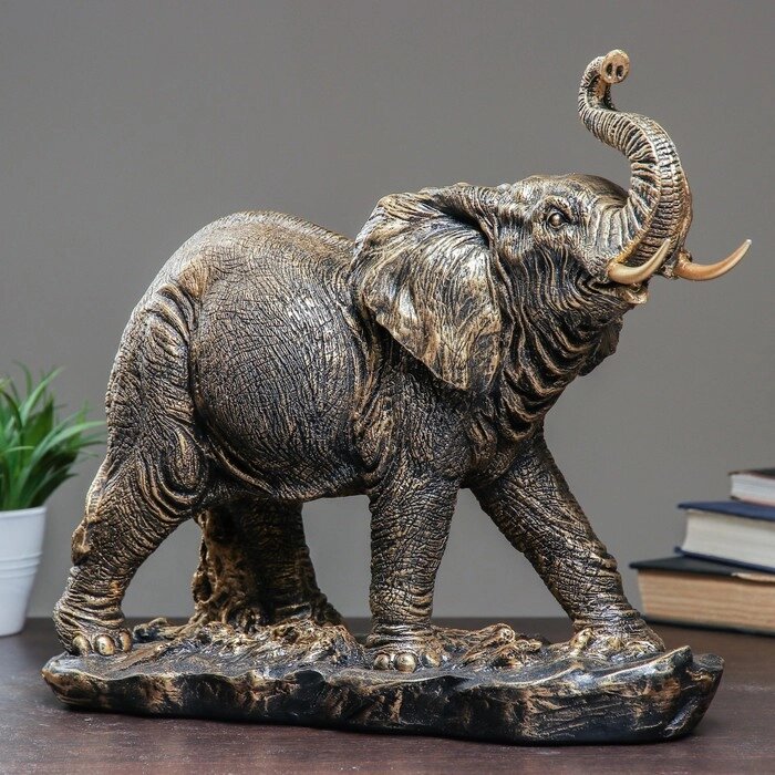 Фигура "Слон" бронза 43х18х35см от компании Интернет-гипермаркет «MOLL» - фото 1