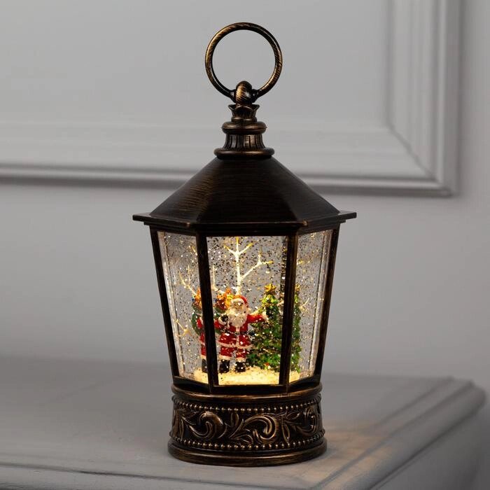 Фигура световая фонарь "Дед Мороз", 22х14х14 см, от бат. АА*3 (не в компл.), Т/БЕЛЫЙ от компании Интернет-гипермаркет «MOLL» - фото 1