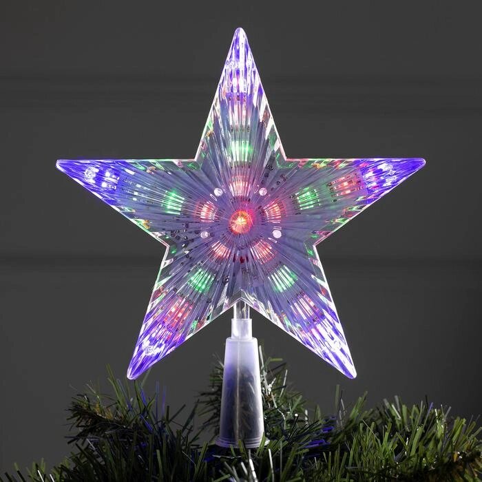 Фигура "Звезда белая ёлочная" 18Х18 см, пластик, 20 LED, 240V МУЛЬТИ от компании Интернет-гипермаркет «MOLL» - фото 1