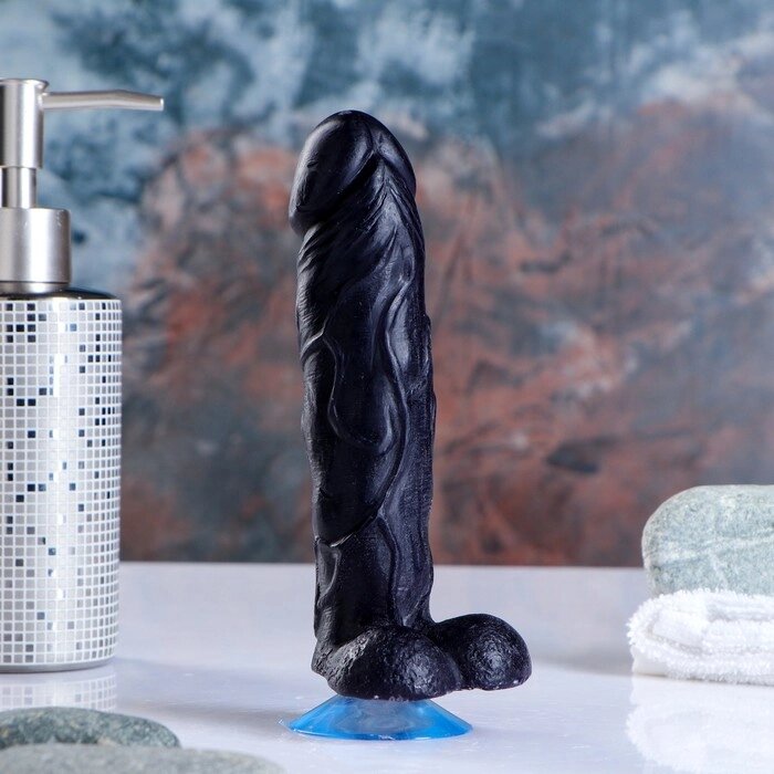 Фигурное мыло "Фаворит" на присоске 16 см, чёрное 165 г от компании Интернет-гипермаркет «MOLL» - фото 1