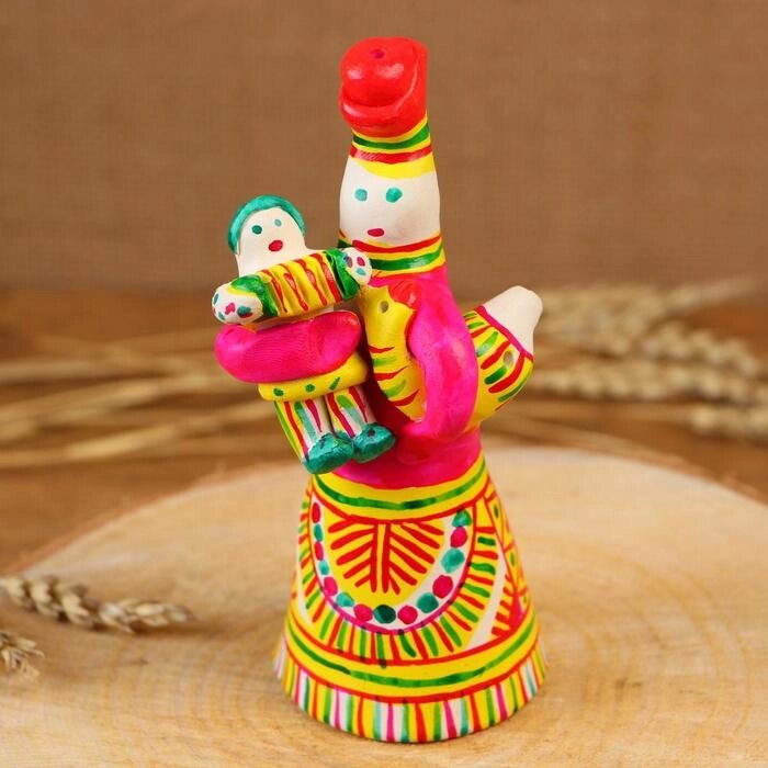 Филимоновская игрушка "Барыня с ребенком" от компании Интернет-гипермаркет «MOLL» - фото 1