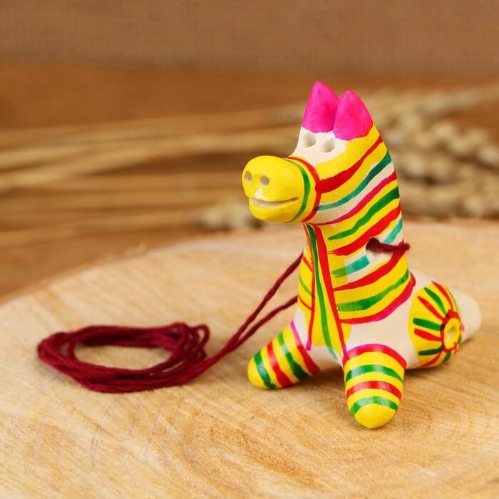 Филимоновская игрушка - свисток "Лошадь" от компании Интернет-гипермаркет «MOLL» - фото 1