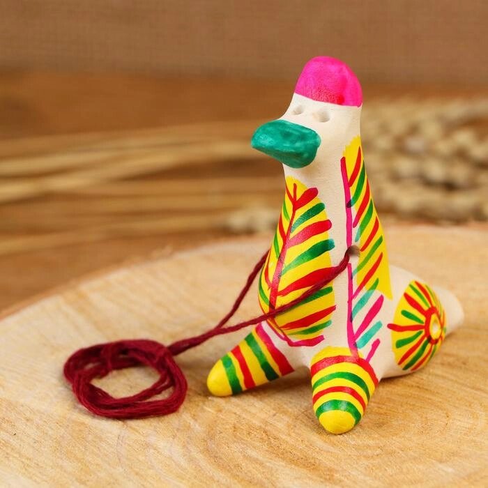 Филимоновская игрушка - свисток "Утка" от компании Интернет-гипермаркет «MOLL» - фото 1
