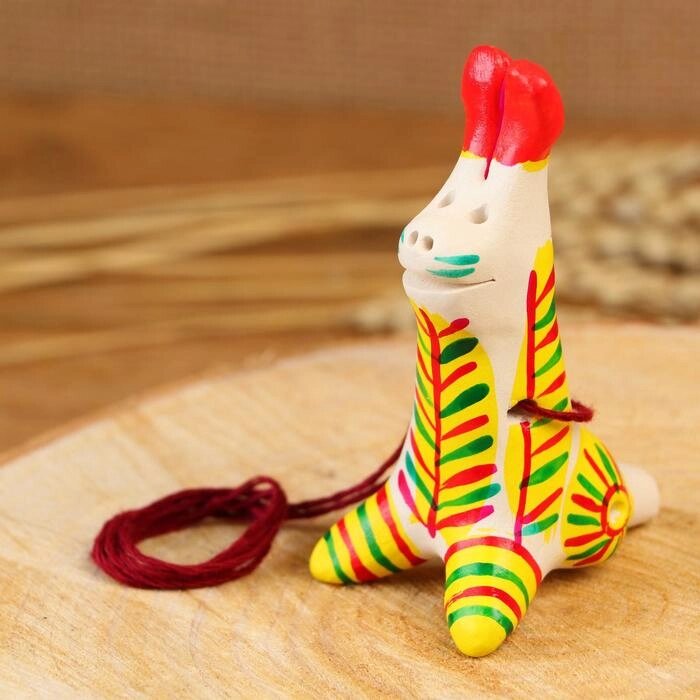 Филимоновская игрушка - свисток "Заяц" от компании Интернет-гипермаркет «MOLL» - фото 1