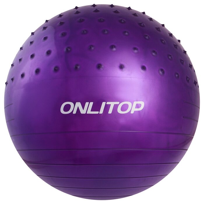 Фитбол, ONLITOP, d=55 см, 700 г, полумассажный, цвета МИКС от компании Интернет-гипермаркет «MOLL» - фото 1