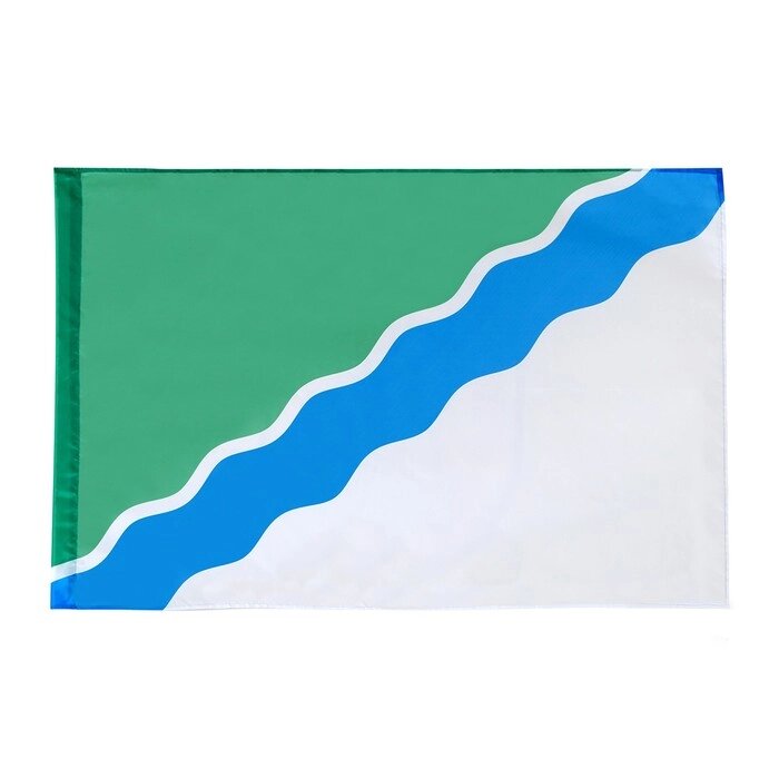 Флаг Новосибирска, 90 х 135 см, полиэфирный шелк, без древка от компании Интернет-гипермаркет «MOLL» - фото 1