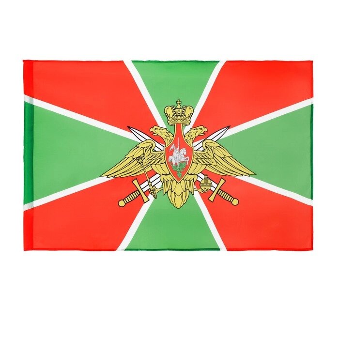 Флаг Пограничных войск, 90 х 135 см, полиэфирный шелк, без древка от компании Интернет-гипермаркет «MOLL» - фото 1