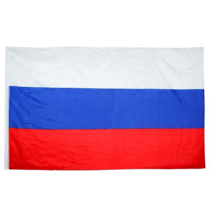 Флаг России, 150х250 см, полиэстер от компании Интернет-гипермаркет «MOLL» - фото 1