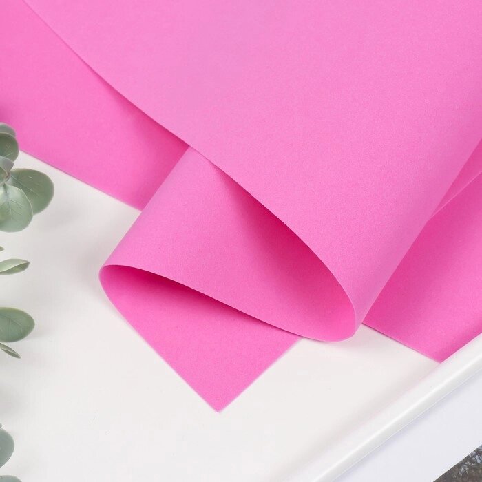 Фоамиран "Холодный розовый" 1 мм набор 10 листов 50х50 см от компании Интернет-гипермаркет «MOLL» - фото 1
