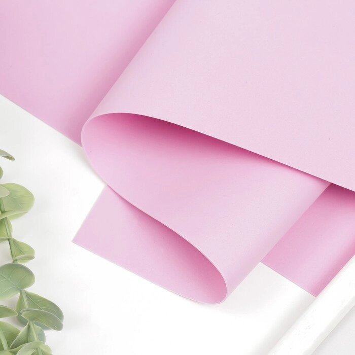 Фоамиран "Лавандово-розовый" 1 мм набор 10 листов 50х50 см от компании Интернет-гипермаркет «MOLL» - фото 1