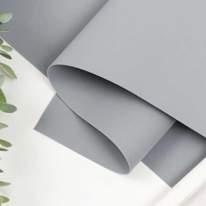 Фоамиран "Серый" 1 мм набор 10 листов 50х50 см от компании Интернет-гипермаркет «MOLL» - фото 1