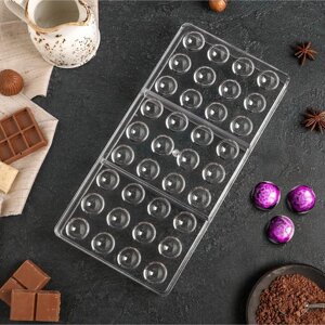 Форма для шоколада "Полусфера", 2814 см, 36 ячеек