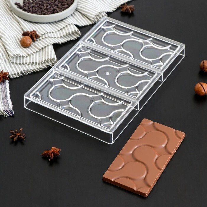Форма для шоколада "Симпл-димпл", 3 ячейки, 27,517,52,5 см, ячейка 15,37,50,8 см от компании Интернет-гипермаркет «MOLL» - фото 1