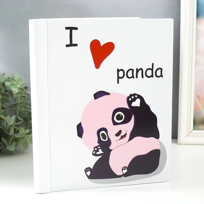 Фотоальбом магнитный 20 листов "Я люблю панд" 29х24х2 см от компании Интернет-гипермаркет «MOLL» - фото 1