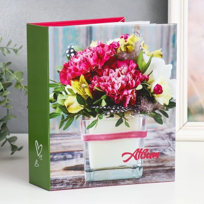 Фотоальбом на 200 фото 10х15 см, цветы от компании Интернет-гипермаркет «MOLL» - фото 1