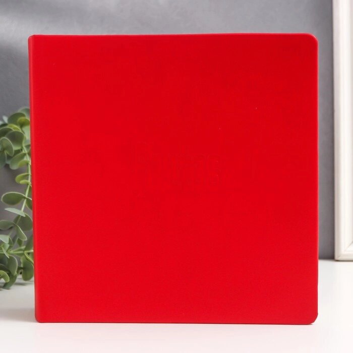 Фотоальбом на 200 фото 10х15 см "Красный делюкс" бум. карм. с мемо, книжн. пер-т от компании Интернет-гипермаркет «MOLL» - фото 1