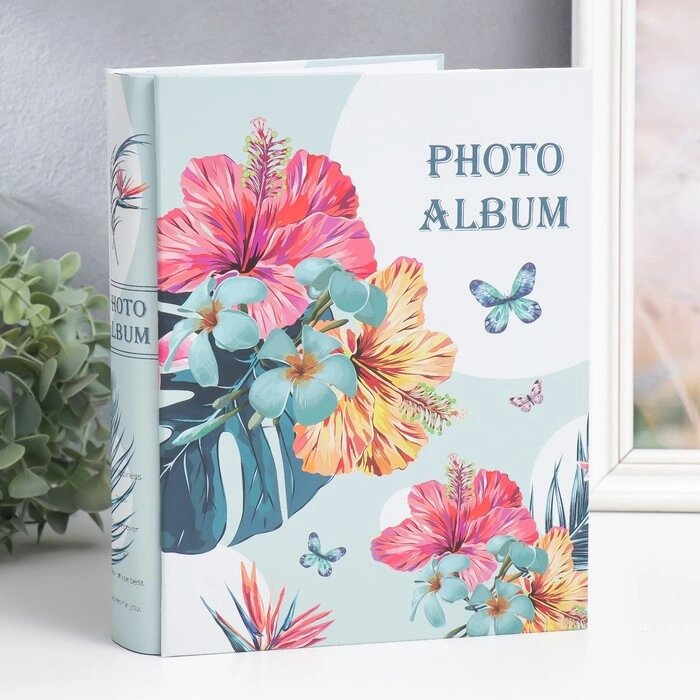 Фотоальбом на 200 фото 10х15 см "Тропические цветы" 5,8х20,5х26 см от компании Интернет-гипермаркет «MOLL» - фото 1