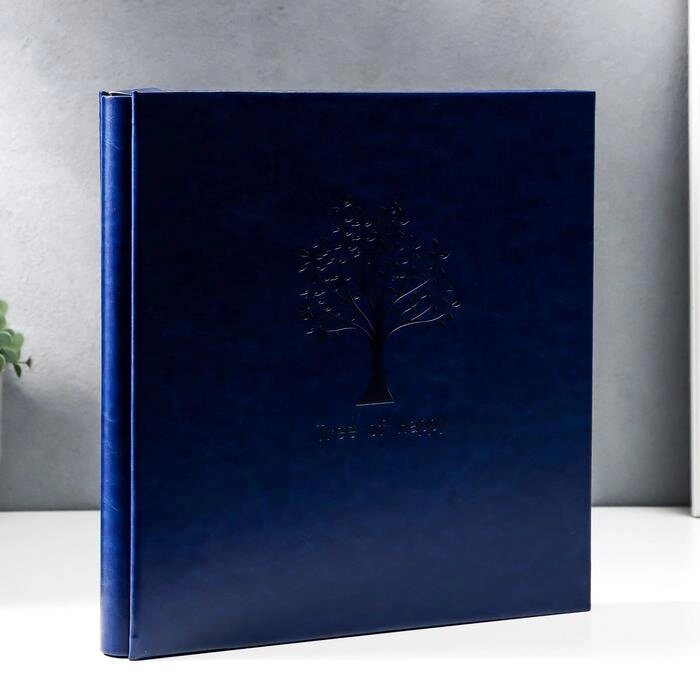 Фотоальбом на 600 фото 10х15 "Деревце" кожзам, синий от компании Интернет-гипермаркет «MOLL» - фото 1