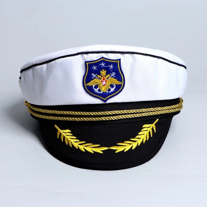 Фуражка морская "Морской герб", взрослая, р-р. 60 от компании Интернет-гипермаркет «MOLL» - фото 1