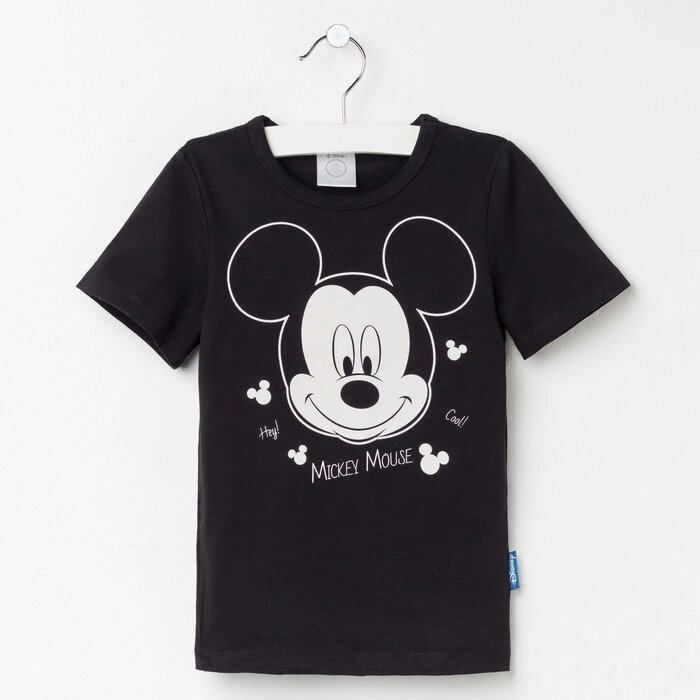 Футболка детская Disney "Mickey Mouse", рост 110-116 (32), чёрный от компании Интернет-гипермаркет «MOLL» - фото 1