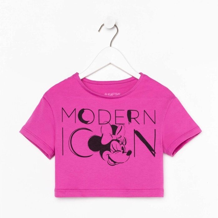 Футболка детская "Icon" Минни Маус, рост 110-116, розовый от компании Интернет-гипермаркет «MOLL» - фото 1