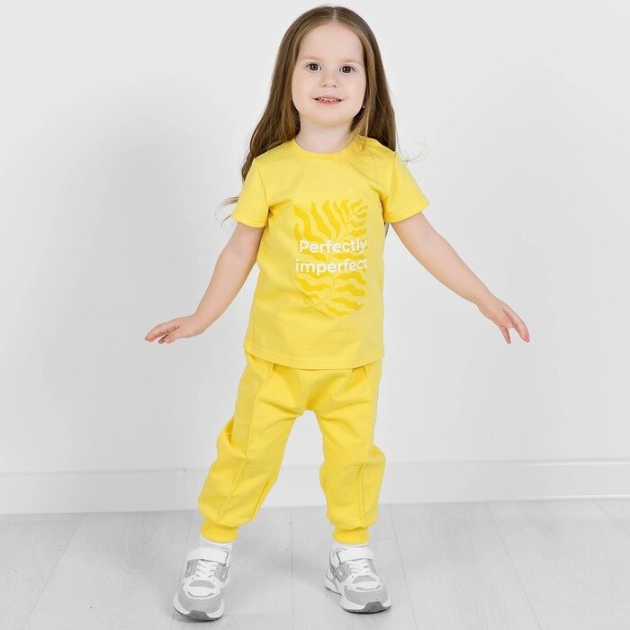 Футболка детская, рост 86 см, цвет желтый от компании Интернет-гипермаркет «MOLL» - фото 1