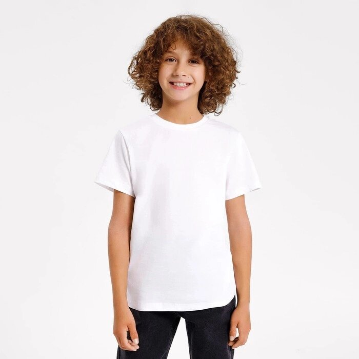 Футболка для мальчика, цвет белый, рост 104 см от компании Интернет-гипермаркет «MOLL» - фото 1