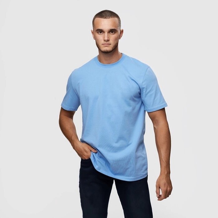 Футболка мужская , цвет голубой, размер L от компании Интернет-гипермаркет «MOLL» - фото 1
