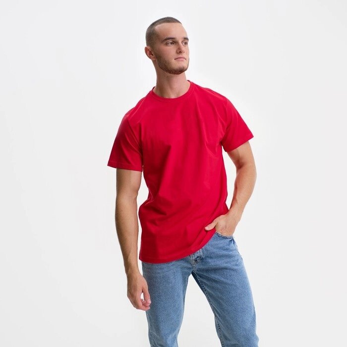 Футболка мужская, цвет красный, размер 2XL от компании Интернет-гипермаркет «MOLL» - фото 1