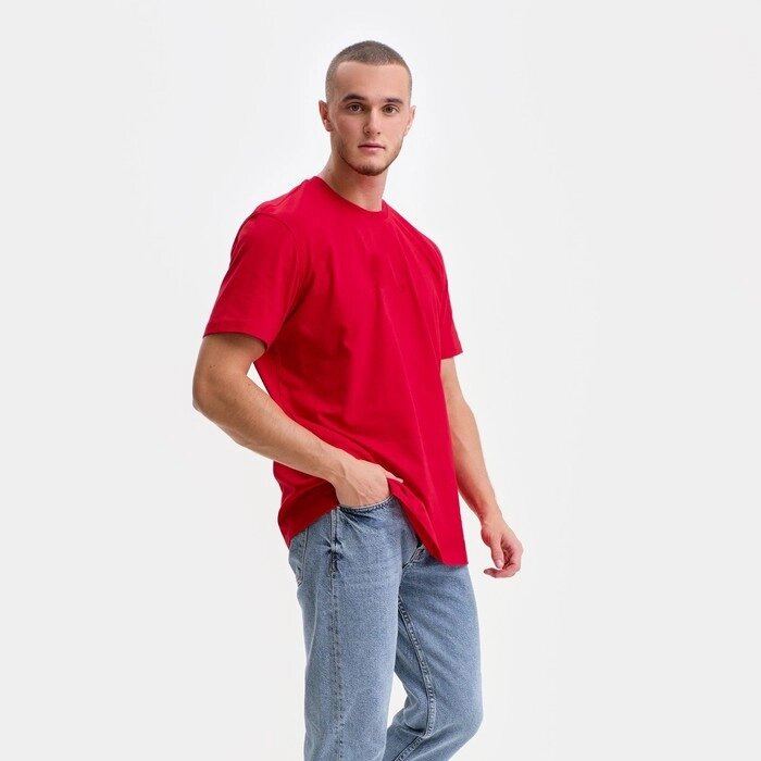 Футболка мужская, цвет красный, размер 2XL от компании Интернет-гипермаркет «MOLL» - фото 1