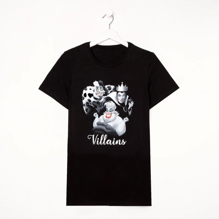 Футболка "Villains" Злодейки, р. 40, черный от компании Интернет-гипермаркет «MOLL» - фото 1