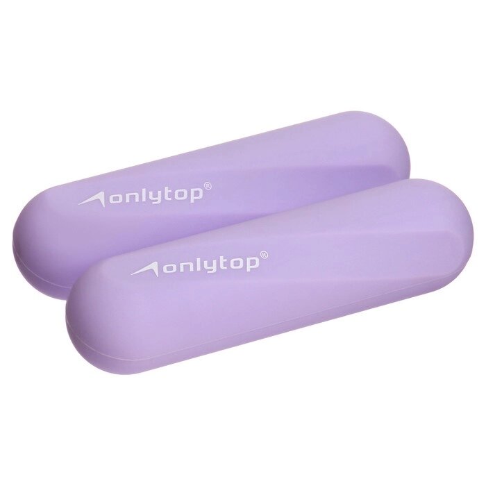 Гантели Onlytop для универсального отягощения 2 х 0,5 кг, цвет фиолетовый от компании Интернет-гипермаркет «MOLL» - фото 1