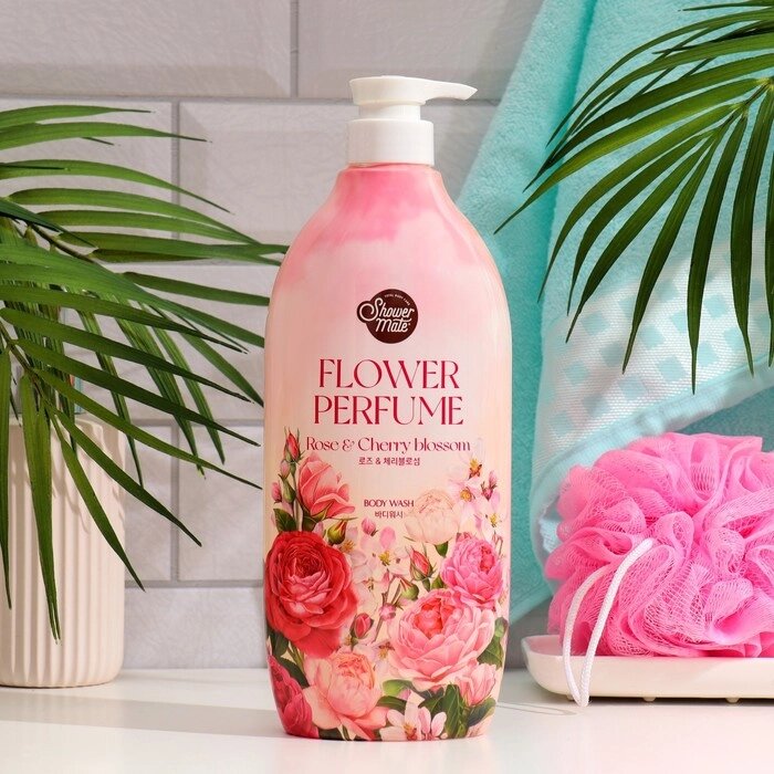Гель для душа Shower Mate с розой, 900 мл от компании Интернет-гипермаркет «MOLL» - фото 1