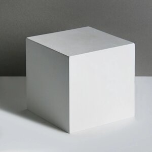 Геометрическая фигура, куб "Мастерская Экорше", 20 см (гипсовая)