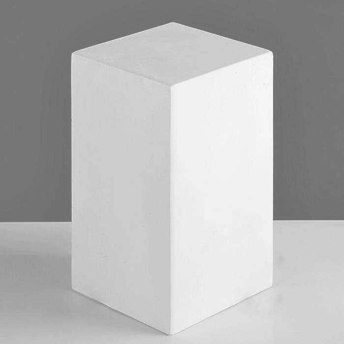 Геометрическая фигура, призма 4-гранная "Мастерская Экорше", 20 см (гипсовая) от компании Интернет-гипермаркет «MOLL» - фото 1