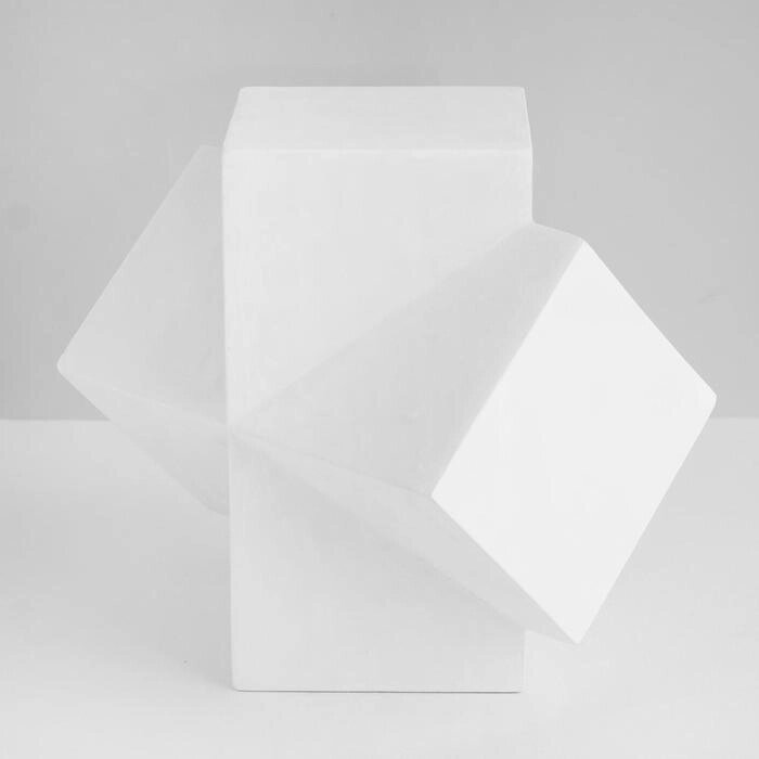 Геометрическая фигура, сечение параллелепипедов "Мастерская Экорше", 20 см (гипсовая) от компании Интернет-гипермаркет «MOLL» - фото 1