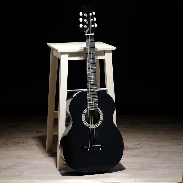 Гитара акустическая 2С чёрная, 6 струн, Ижевский завод от компании Интернет-гипермаркет «MOLL» - фото 1