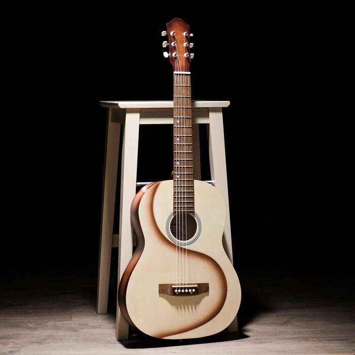 Гитара акустическая "Амистар Н-311" 6-струнная, художественная тонировка, тёмная от компании Интернет-гипермаркет «MOLL» - фото 1
