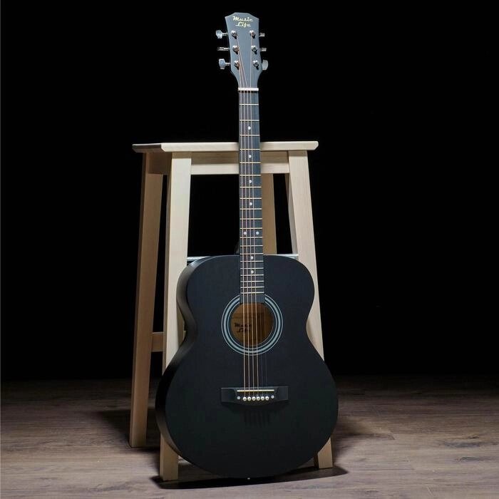 Гитара акустическая, цвет черный, 102см от компании Интернет-гипермаркет «MOLL» - фото 1