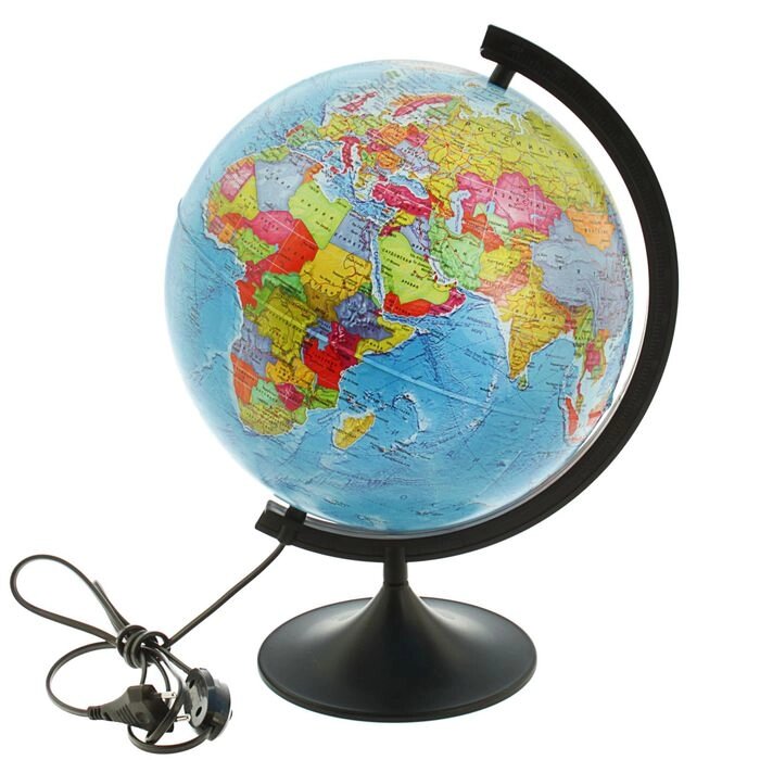 Глобус политический "Классик", диаметр 320 мм, с подсветкой от компании Интернет-гипермаркет «MOLL» - фото 1