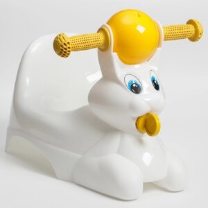 Горшок детский с форме игрушки "Зайчик"Lapsi", цвет белый