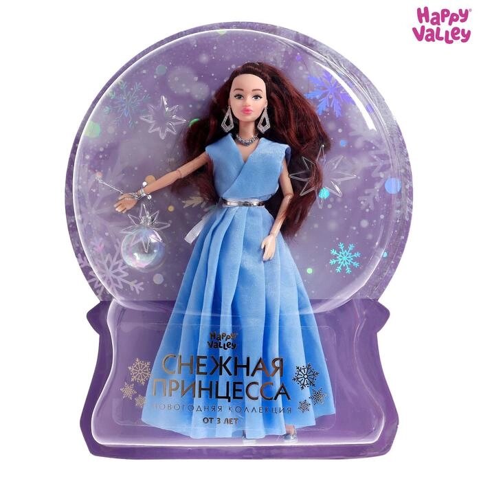 HAPPY VALLEY Кукла "Снежная принцесса" с аксессуаром, голубое платье от компании Интернет-гипермаркет «MOLL» - фото 1