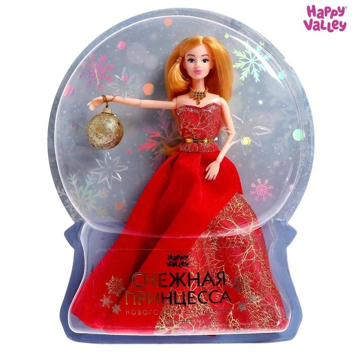 HAPPY VALLEY Кукла "Снежная принцесса" с аксессуаром, красное платье от компании Интернет-гипермаркет «MOLL» - фото 1