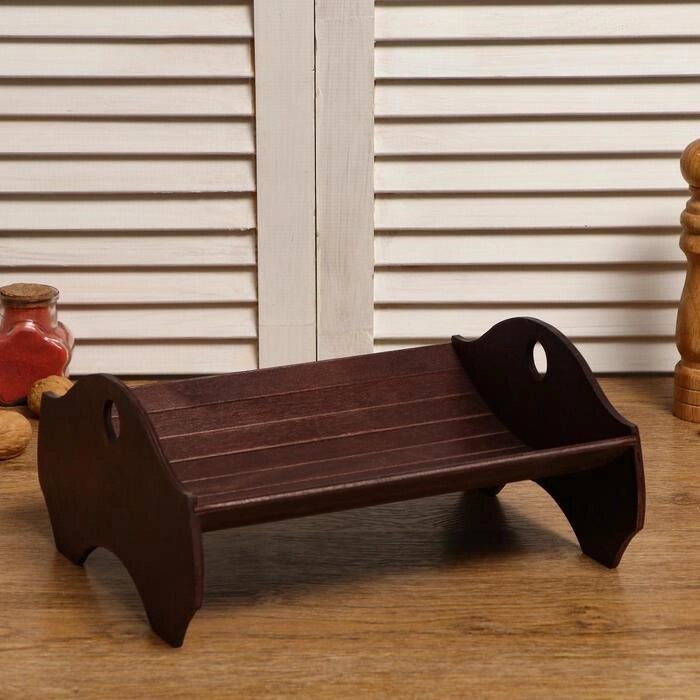 Хлебная корзинка деревянная "Колосок", прозрачный лак, цвет орех, 292413.5 см от компании Интернет-гипермаркет «MOLL» - фото 1