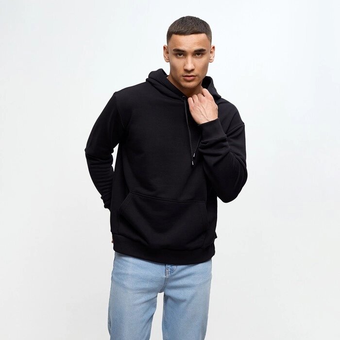 Худи мужское MINAKU: Casual Collection, цвет чёрный, размер 58 от компании Интернет-гипермаркет «MOLL» - фото 1
